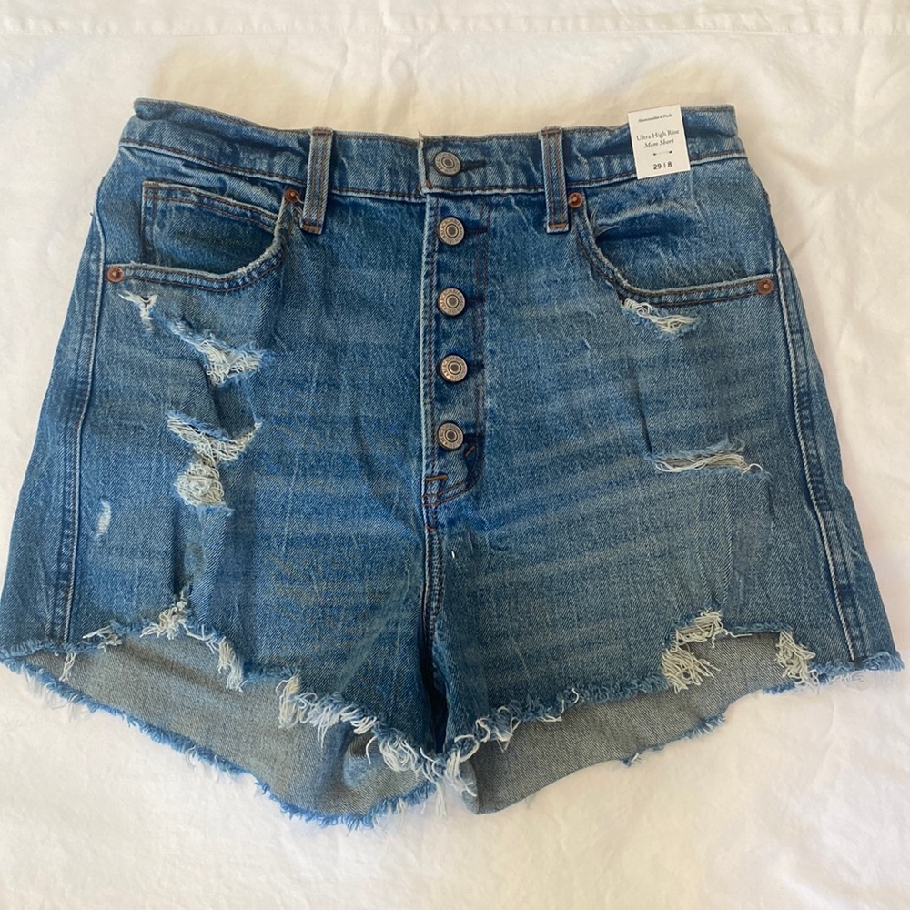 Abercrombie’s Ultra High Rise Mom Shorts